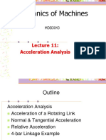 Mechanics of Machines: Acceleration Analysis