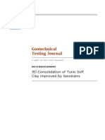 3D Consolidation of Tunis Soft Clay Impr PDF