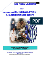 TR Electrical Installation and Maintenance NC IV
