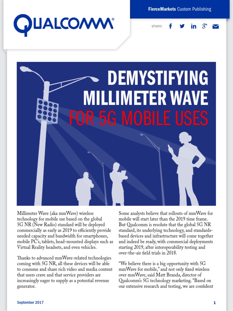 Demystifying Millimeter Wave: For 5G Mobile Uses | PDF | Extremely High ...
