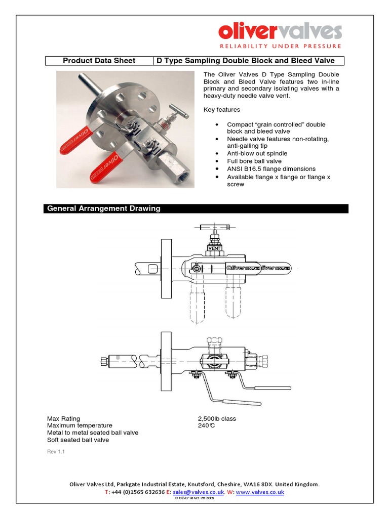 D Type Sampling DBB Valve | PDF
