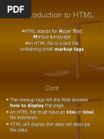 An Introduction To HTML