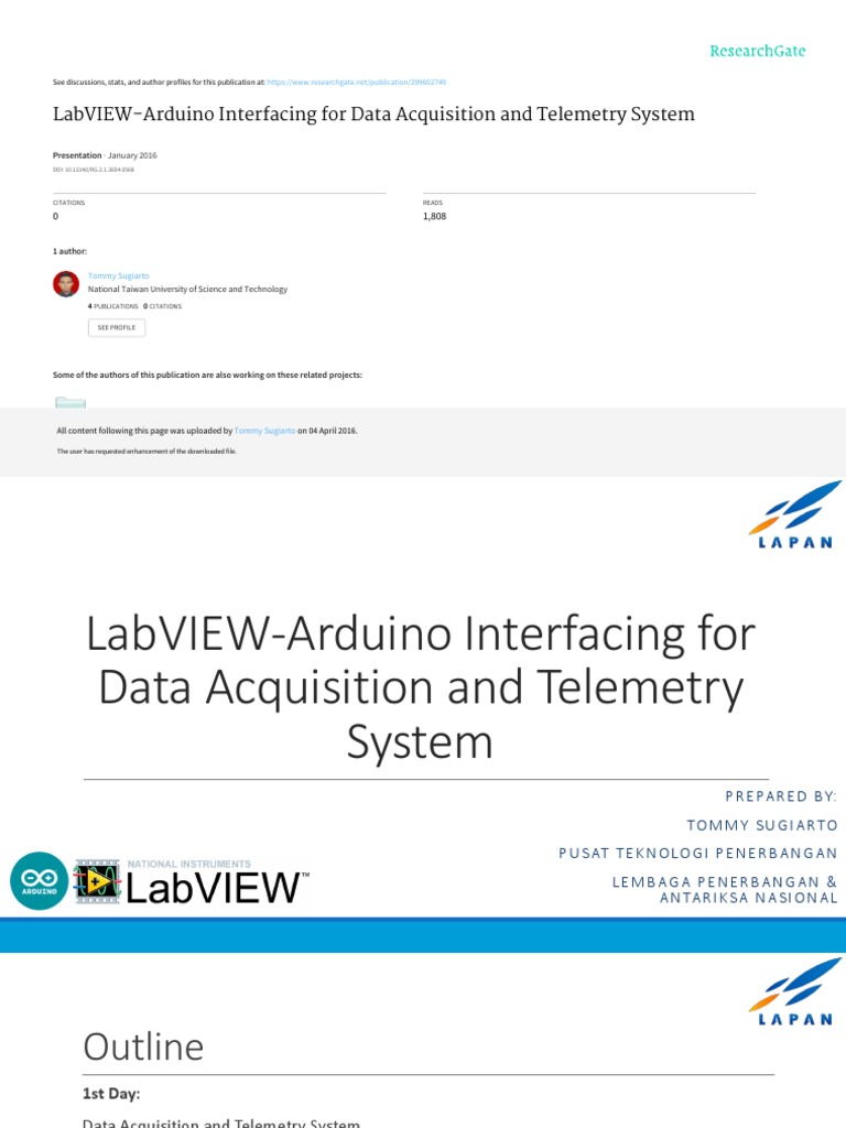 LabVIEW-Arduino Interfacing For Data Aqcuisition and Telemetry System ...
