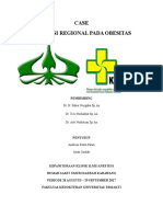 Case Final - Anestesi Regional Pada Obesitas