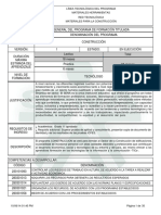 Infome Programa de Formación Titulada