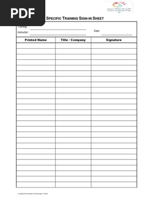 Safety Training Sign In Sheet.pdf