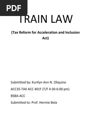 TRAIN LAW