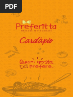 Cardapio Massas