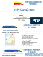 ACTIVIDAD 4 ORGANIZACIÓN TERRITORIAL EN COLOMBIA - Wilmer A Beltrán