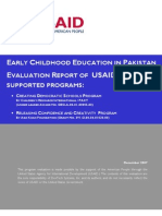 Early Childhood Edcation in Pakistan