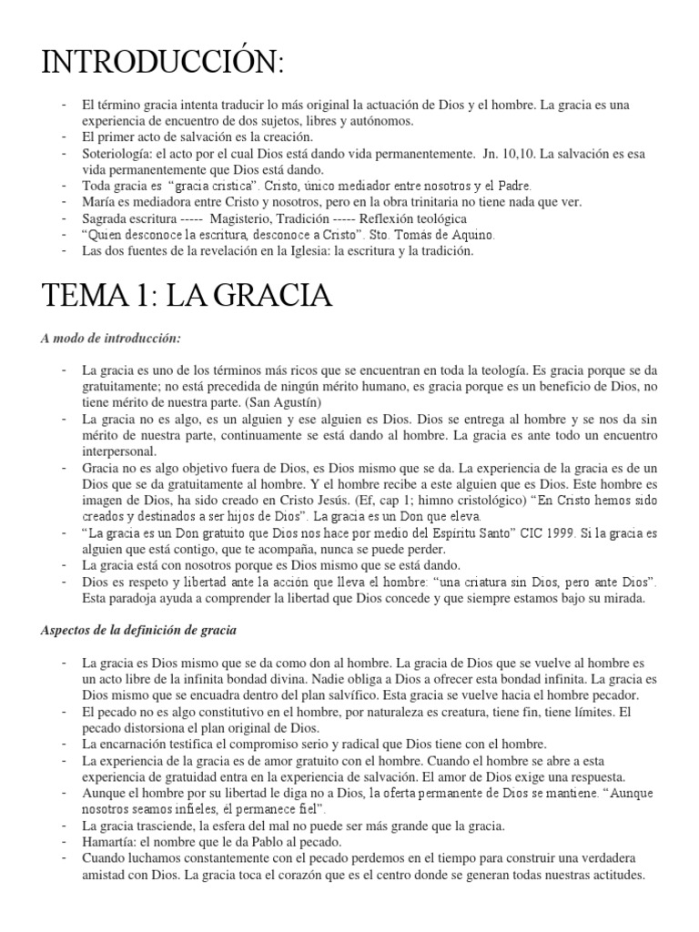 Reflexión sobre la Gracia Divina | PDF | Gracia en el cristianismo ...