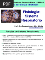2. Fisiologia e Biofísica Do Sist. Respiratório - Rosiane Gomes