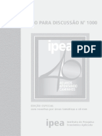 Texto para Discurssão Especial - 1000 - IPEA - 2004 PDF