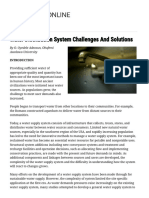 Water Distribution System Challenges and Solutions PDF