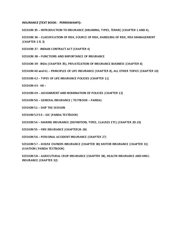 Comprehensive Guide to Insurance Topics | PDF