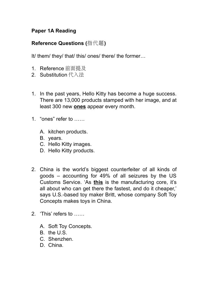 Reference Questions for Reading Comprehension | PDF | Politics