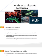 Toxonomía y Clasificación Bacteriana