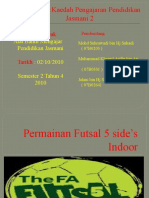 Permainan Futsal 5 side’s Indoor