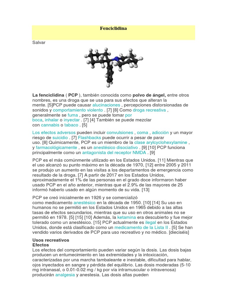 Fenciclidina PDF Fenciclidina Receptor Nmda