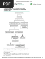 Hemodynamically Unstable PE Treatment Algorithm - UpToDate