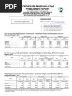 Northeast Region August 2018 Crop Production Report