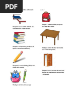 Fichas de Los Utiles Escolares en Ingles Gratis | PDF