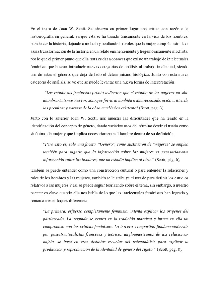 Joan Scott y Michael Kimmel PDF Género Estudios de género