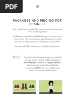 Pricing Firwood Studios