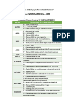 CALENDARIO AMBIENTAL 2018