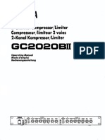 Yamaha GC2020BII Operating Manual Ver 1