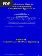 Supplementary Slides For Software Engineering: A Practitioner's Approach, 5/e