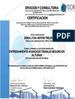Certificado Entrenamiento Dora Lyda Hoyos Trejos Cc 24812132
