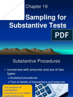 Chapter 19 Audit Sampling For Substantive Testing