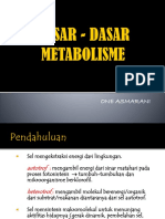 Dasar - Dasar Metabolisme