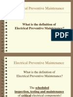 What Is The Definition of Electrical Preventive Maintenance?