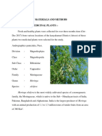 Materials and Methods Collection of Medicinal Plants