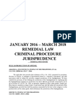 Crim Pro Jurisprudence 2016-2018