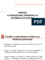 Prezentacija - Uredba o Naknadama Troškova Službenog Puta PDF