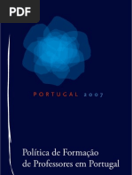 politicas formacao professores portugal