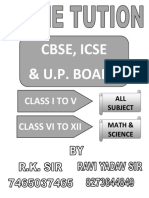 Cbse, Icse & U.P. Board: Classitov Class Vi To Xii