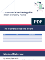 Communications Plan Template