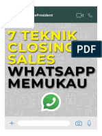 7 Teknik Closing Sales Whatsapp Memukau