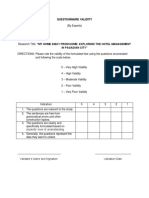 Questionaire Validation2