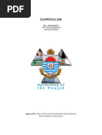 Download MA Econ Curriculum by Usman Bashir SN38633986 doc pdf