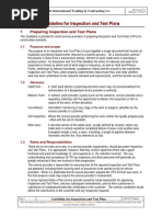Inspection and Test Plan (ITP) Guide | PDF | General Contractor ...