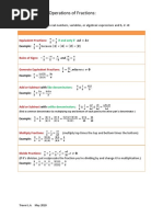 Properties of Fractions