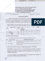 MPJNM Manager Dy Manager Posts Notification