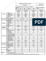 Valve data sheet listing technical details