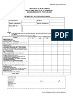 Lab Report Cover Page