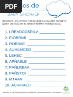 Juegos de Baby Shower 3 1